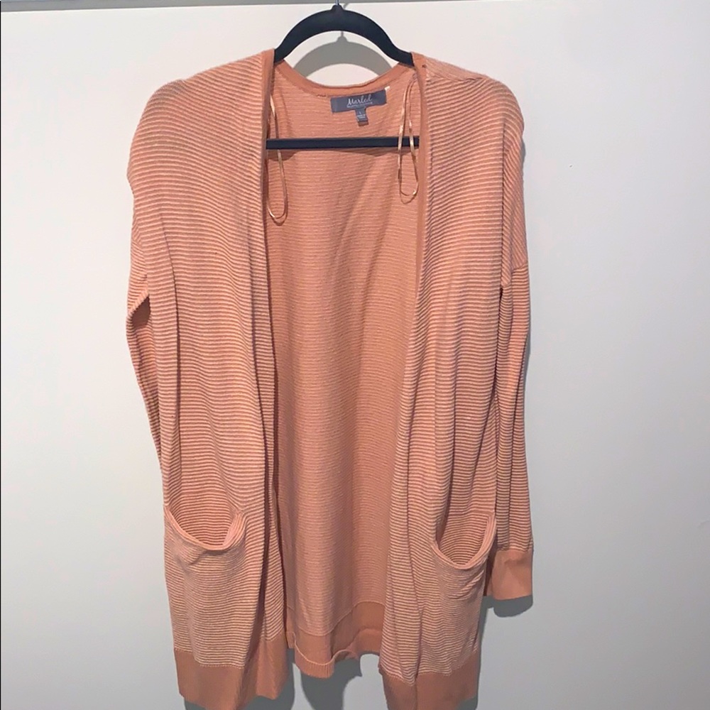Salmon color cardigan